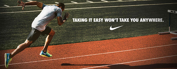 Nike use fonts consistently